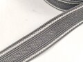 Graues Webband mit weissem Streifen Wehrmacht. breite 16mm, Länge 158cm