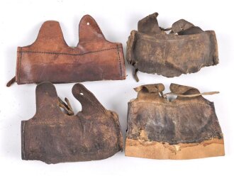 Konvolut Innenfutter Ersatzteile für Stahlhelm 1. Weltkrieg und frühe Reichswehr. Originale und Kopien