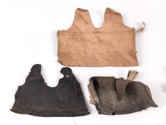 Konvolut Innenfutter Ersatzteile für Stahlhelm 1. Weltkrieg und frühe Reichswehr. Originale und Kopien