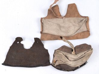 Konvolut Innenfutter Ersatzteile für Stahlhelm 1. Weltkrieg und frühe Reichswehr. Originale und Kopien