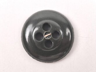 Kunstharzknopf dunkelgrün, Durchmesser 15 mm. Sie erhalten zehn ( 10 ) Stück