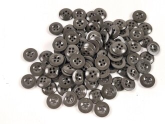 Kunstharzknopf olivgrün, Durchmesser 17 mm. Sie erhalten zehn ( 10 ) Stück