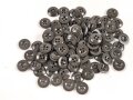 Kunstharzknopf olivgrün, Durchmesser 17 mm. Sie erhalten zehn ( 10 ) Stück
