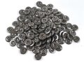 Kunstharzknopf braun.  Durchmesser 15 mm. Sie erhalten zehn ( 10 ) Stück