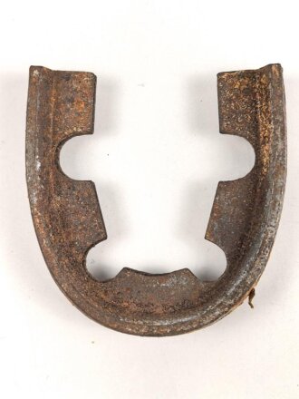 Paar Absatzeisen für Marschstiefel der Wehrmacht. Breite an der offenen Seite außen gemessen 71mm