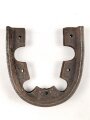 Paar Absatzeisen für Marschstiefel der Wehrmacht. Breite an der offenen Seite außen gemessen 77mm