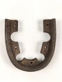 Paar Absatzeisen für Marschstiefel der Wehrmacht. Breite an der offenen Seite außen gemessen 77mm