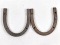 Paar Absatzeisen für Marschstiefel der Wehrmacht. Breite an der offenen Seite außen gemessen 77mm