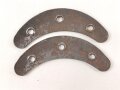 Paar Metallplättchen  für Offizierstiefel der Wehrmacht. Breite 55mm
