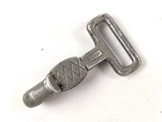 Haken für einen Tragriemen der Wehrmacht, Leichtmetall