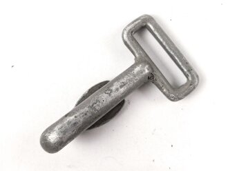 Haken für einen Tragriemen der Wehrmacht, Leichtmetall