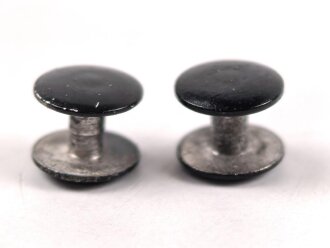 2 x Doppelpilzkopf Wehrmacht aus lackiertem Leichtmetall, Durchmesser 6mm