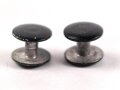 2 x Doppelpilzkopf Wehrmacht aus lackiertem Leichtmetall, Durchmesser 6mm