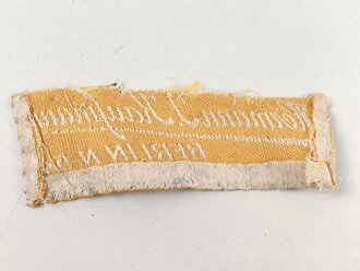 Schneideretikett Maße etwa 2 x 6cm