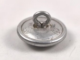 Silberner Knopf 19mm für eine Feldbluse der SS,