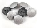 7 x Silberner Knopf 20mm