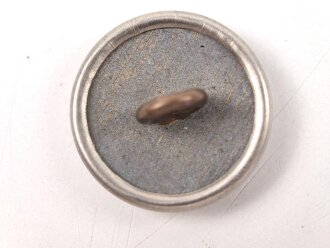 11 x  silberner Knopf für eine SA Bluse. Glatt , RZM, 21mm, gebraucht