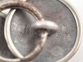 2 Paar  silberner Knopf für die Ärmelenden einer SA Bluse. Glatt , RZM, 21mm, gebraucht