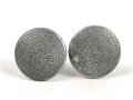 2 x  feldgrauer Knopf mit langer Öse Wehrmacht. Durchmesser 21mm