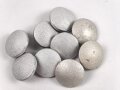 9 x  silberner Knopf FLL 25mm