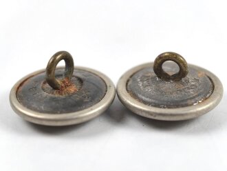Paar Knöpfe für Schulterstücke von Parteiverbänden, Je 18mm Durchmesser