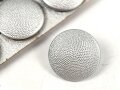 Silberner Knopf für eine Feldbluse WD37, Durchmesser 21mm, sie erhalten ein ( 1 ) Stück von der originalen Pappunterlage