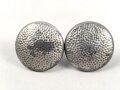 Paar silberne Knöpfe für Schulterstücke  Je 16mm Durchmesser
