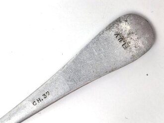 Kantinenbesteck Luftwaffe, Löffel aus Aluminium, datiert 1937