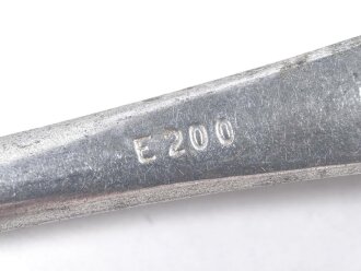 Kantinenbesteck Heer, Gabel aus Leichtmetall, markiert "W.H." ohne Adler