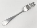 Kantinenbesteck Heer, Gabel aus Leichtmetall, markiert "W.H." ohne Adler