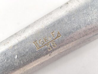 Kantinenbesteck Heer, Messer datiert 1938