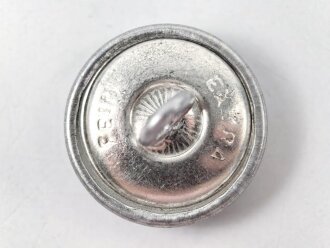 5 x Knopf silbern für zum Beispiel den Waffenrock der Luftwaffe, je 21mm