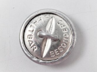 6 x Knopf silbern für zum Beispiel den Waffenrock der Luftwaffe, je 21mm