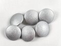 6 x Knopf silbern für zum Beispiel den Waffenrock der Luftwaffe, je 21mm