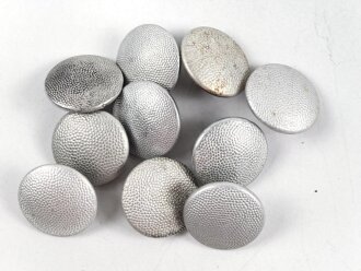 10 x Uniformknopf Wehrmacht, Durchmesser 20-21mm, gebraucht
