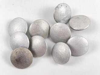 10 x Uniformknopf Wehrmacht, Durchmesser 20-21mm, gebraucht