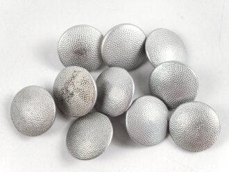 10 x Uniformknopf Wehrmacht, Durchmesser 20-21mm, gebraucht