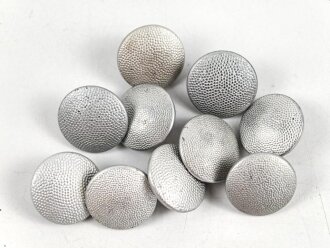 10 x Uniformknopf Wehrmacht, Durchmesser 20-21mm, gebraucht