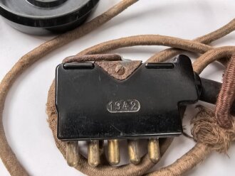 Feldfernsprecher 33 Wehrmacht. Gebraucht, datiert 1943, Funktion nicht geprüft