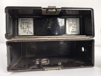 Feldfernsprecher 33 Wehrmacht. Gebraucht, datiert 1943, Funktion nicht geprüft