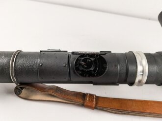 Entfernungsmesser 36 der Wehrmacht, Hersteller fwq 1942. Gute Durchsicht, vermutlich überlackiertes Stück. Gängig, Gummi weich