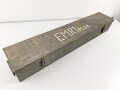 Transportkasten zum Entfernungsmesser 36 der Wehrmacht, Hersteller cxn, aussen überlackiertes Stück. Innen Originallack und sehr guter Inneneinteilung