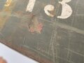 Transportkasten zum Entfernungsmesser 36 der Wehrmacht, Hersteller cxn, aussen überlackiertes Stück. Innen Originallack und sehr guter Inneneinteilung