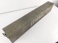 Transportkasten zum Entfernungsmesser 36 der Wehrmacht, Hersteller cxn, aussen überlackiertes Stück. Innen Originallack und sehr guter Inneneinteilung
