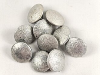 10 x Uniformknopf Wehrmacht, Durchmesser 18,5-19mm, gebraucht