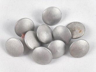 10 x Uniformknopf Wehrmacht, Durchmesser 18,5-19mm, gebraucht