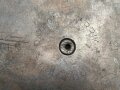 Kaiserreich und 1.Weltkrieg, Aschenbecher aus Granathülse der Patronenfabrik Karlsruhe, diese datiert 1909. Durchmesser 8cm