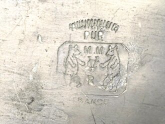 Frankreich, Kochgeschirr dreiteilig, Aluminium undatiert, höchstwahrscheinlich aus der Zeit des 2. Weltkrieg