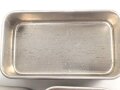 Frankreich, Kochgeschirr dreiteilig, Aluminium undatiert, höchstwahrscheinlich aus der Zeit des 2. Weltkrieg