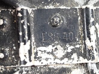 Feldflasche Wehrmacht, stark gebraucht, Leder zum Teil trocken